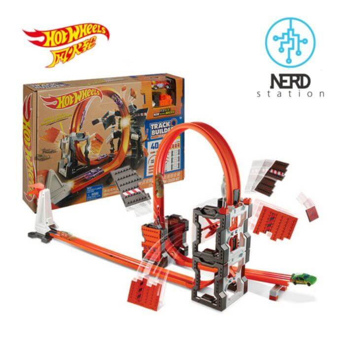 hot wheels track builder construction crash kit