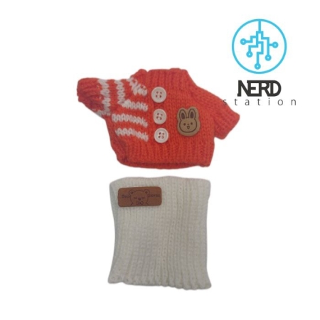 لباس لبوبو - طرح خرگوشی نارنجی